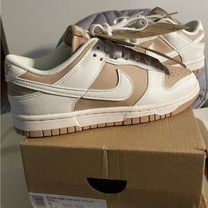 Women’s Nike Dunk Low Next Nature Beige Sail Hemp White Size US 5 Youth 3.5